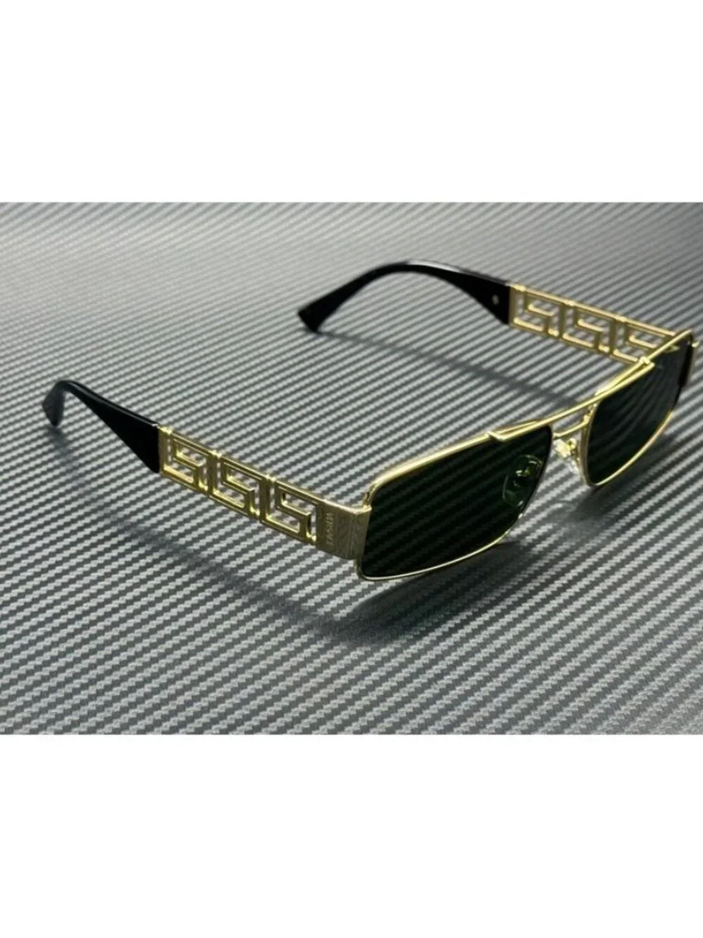 New Versace Men Gold Sunglasses 60-16-145
